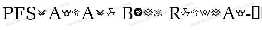 PFStargate Bold Regular字体转换